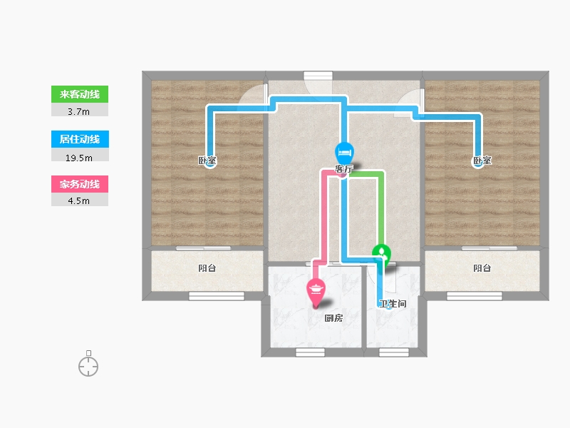 河北省-石家庄市-花园小区-69.21-户型库-动静线