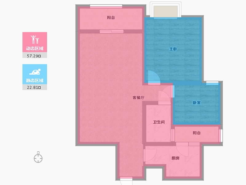 河南省-南阳市-鸿祥小区-76.80-户型库-动静分区