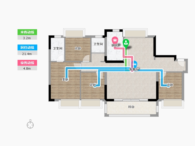 江西省-赣州市-碧桂园-114.00-户型库-动静线