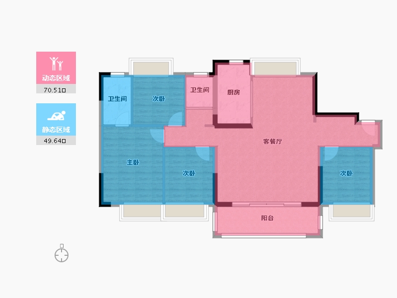 江西省-赣州市-碧桂园-114.00-户型库-动静分区