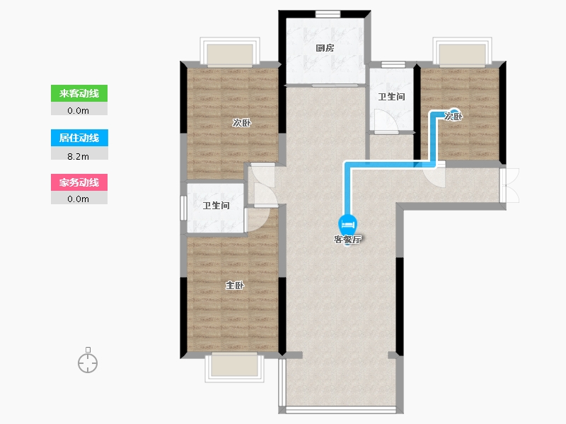 江西省-抚州市-东润学墅壹号-98.98-户型库-动静线