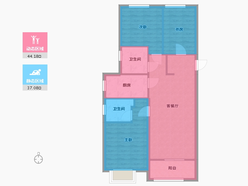 江西省-南昌市-桂雨江南-83.00-户型库-动静分区