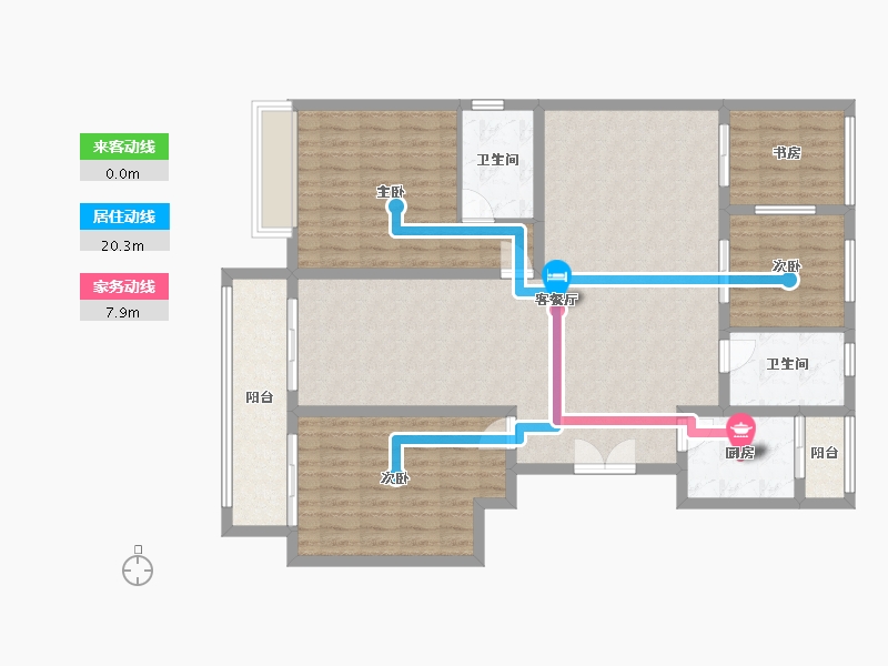 浙江省-温州市-富鸿嘉园-140.00-户型库-动静线