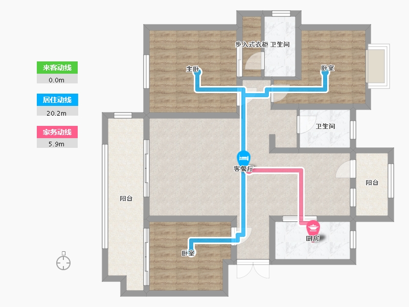 山东省-临沂市-致远海上传奇-104.80-户型库-动静线