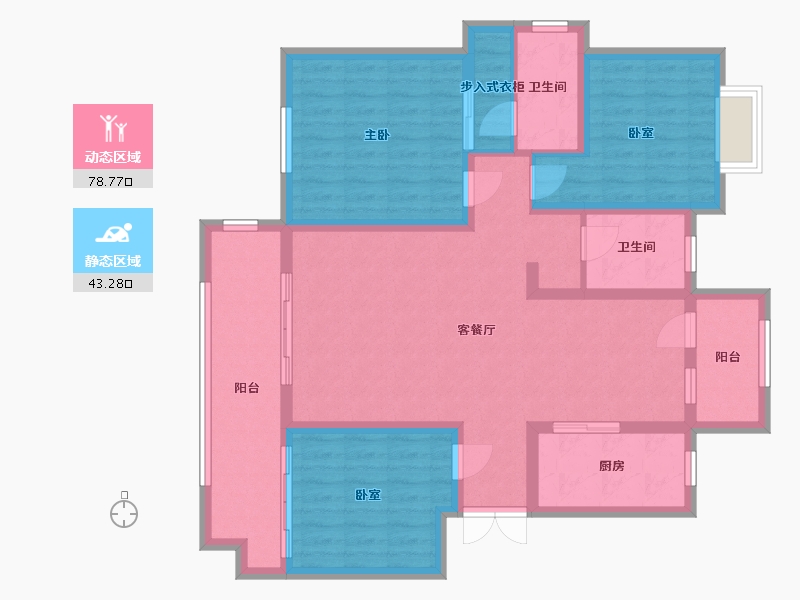 山东省-临沂市-致远海上传奇-104.80-户型库-动静分区