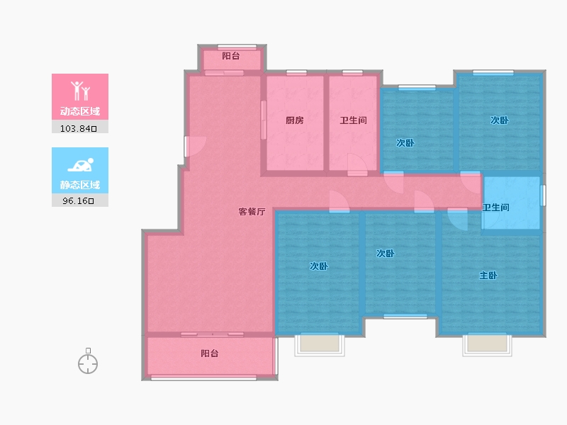 河南省-新乡市-同德苑-B区-180.00-户型库-动静分区