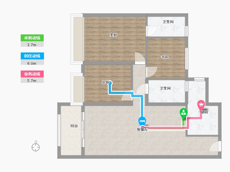 甘肃省-白银市-含锦凤凰湾-99.00-户型库-动静线