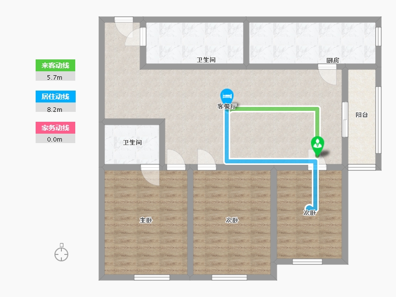 河南省-郑州市-贾岗社区-106.59-户型库-动静线