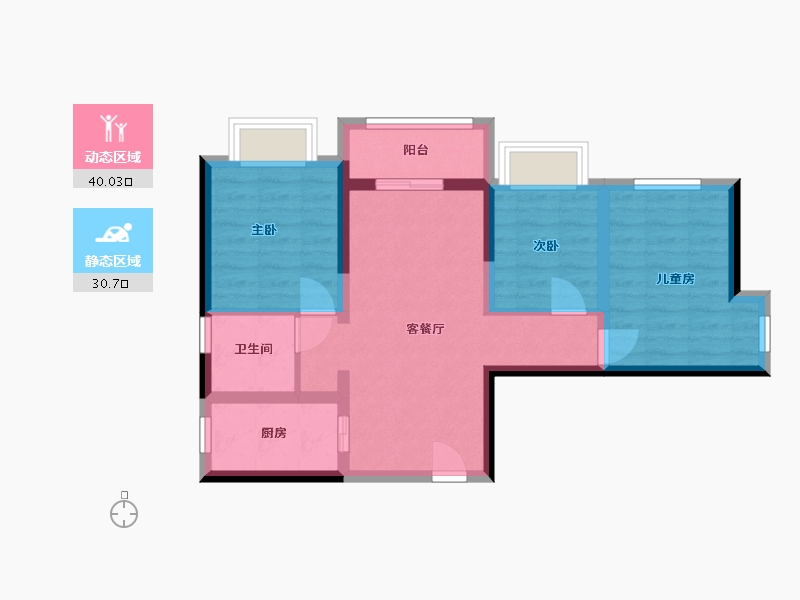 广东省-深圳市-翠园华府-72.04-户型库-动静分区