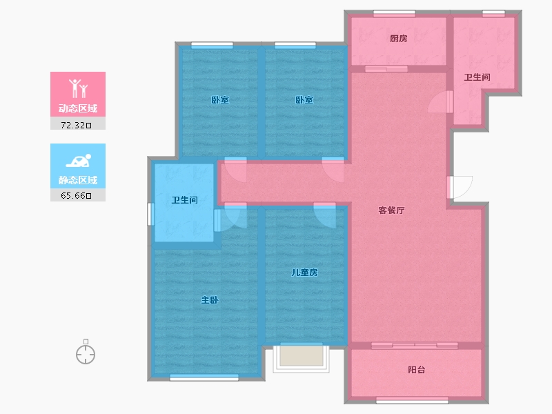 山东省-济宁市-金都北苑-东区-123.00-户型库-动静分区