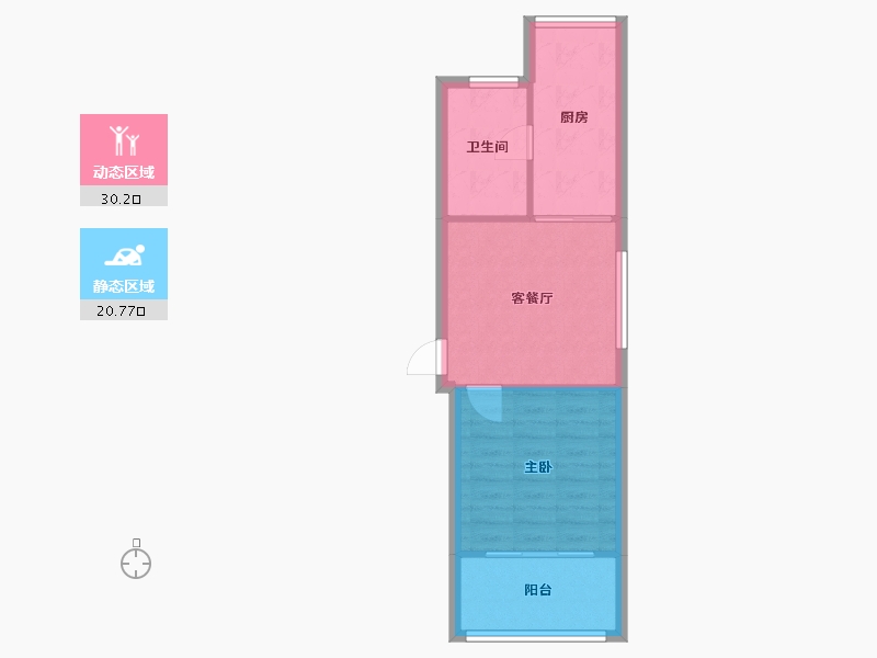 上海-上海市-东靖苑-47.22-户型库-动静分区