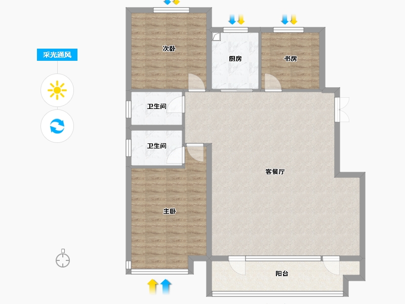 山东省-济宁市-尚龙峯越-112.00-户型库-采光通风