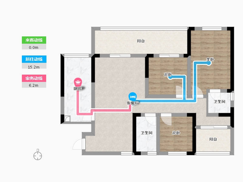 四川省-宜宾市-远达未来城-89.00-户型库-动静线