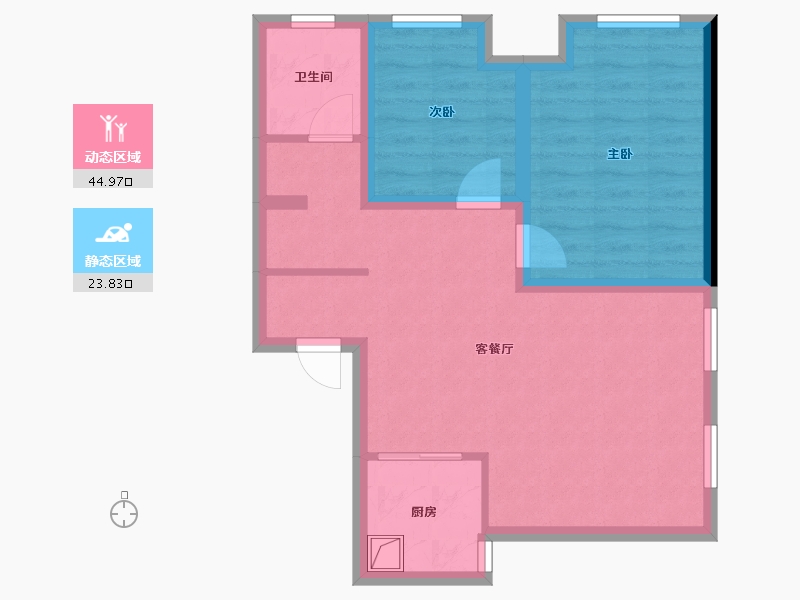 安徽省-宿州市-凤鸣广场-60.69-户型库-动静分区