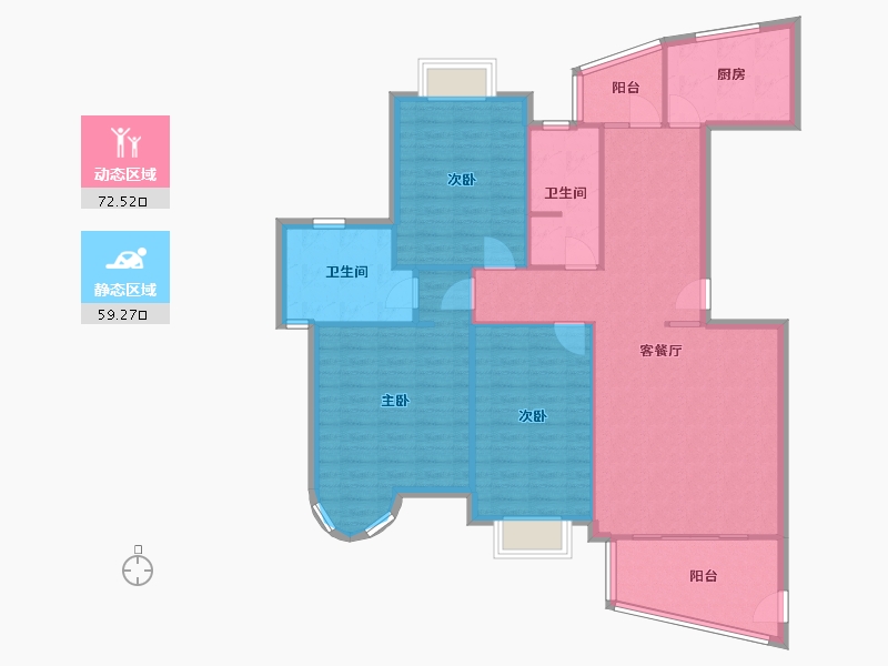 山东省-临沂市-东方花苑-134.40-户型库-动静分区