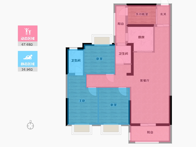 广西壮族自治区-钦州市-港泰城-92.80-户型库-动静分区