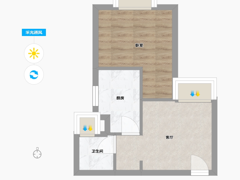 广东省-深圳市-观山嘉苑-28.00-户型库-采光通风