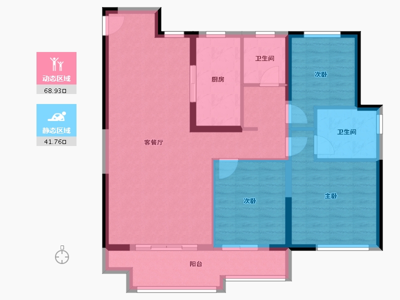 山东省-烟台市-马尔贝拉-95.00-户型库-动静分区