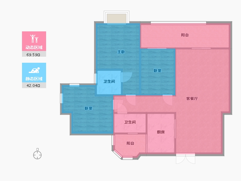 广东省-深圳市-家和盛世-一期-65.36-户型库-动静分区