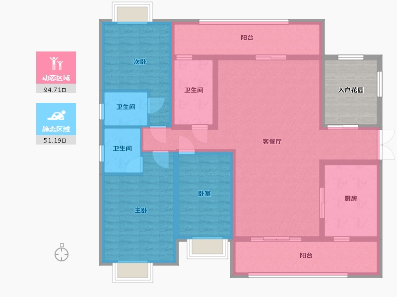 广西壮族自治区-河池市-环江帝王财富城-138.32-户型库-动静分区