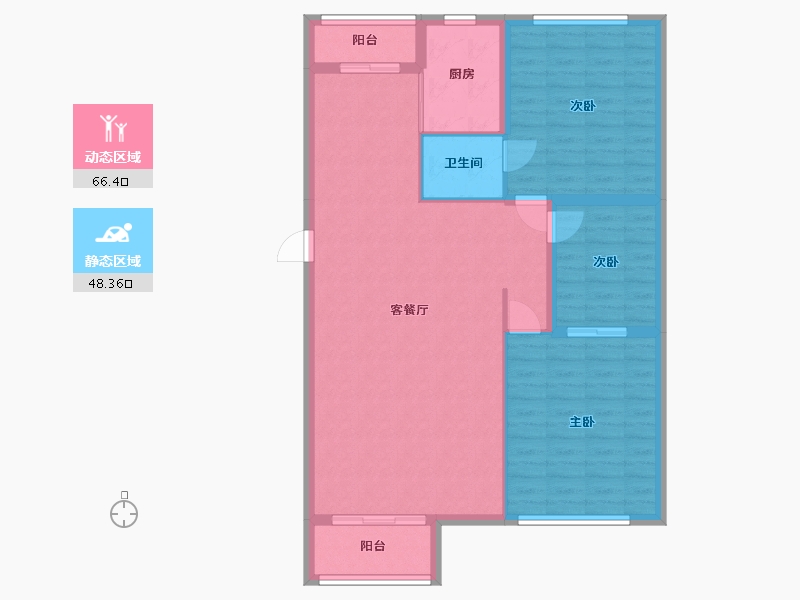 广西壮族自治区-桂林市-怡家华庭-116.00-户型库-动静分区