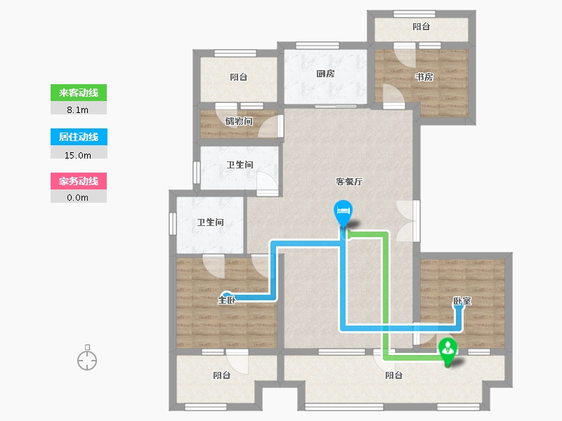 山东省-济宁市-立国大顺花园-110.40-户型库-动静线