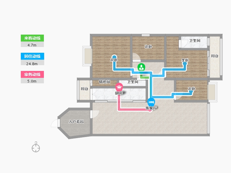 广西壮族自治区-南宁市-新加坡城-144.00-户型库-动静线