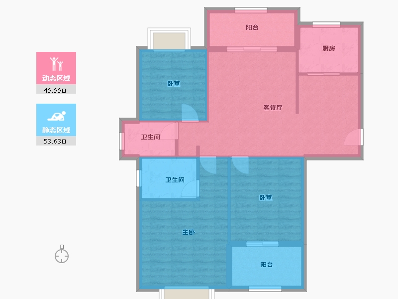 福建省-三明市-海翼江山悦-94.00-户型库-动静分区