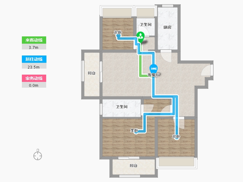 江苏省-苏州市-保利天樾人家-98.12-户型库-动静线