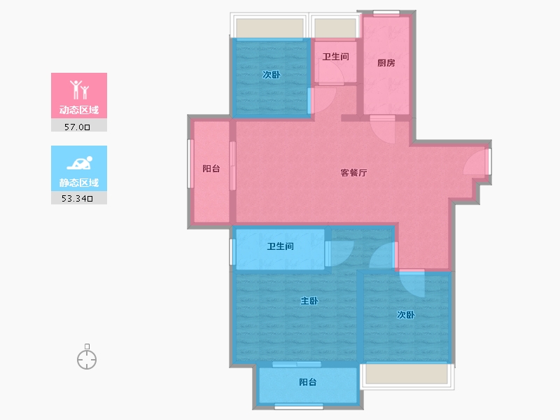 江苏省-苏州市-保利天樾人家-98.12-户型库-动静分区