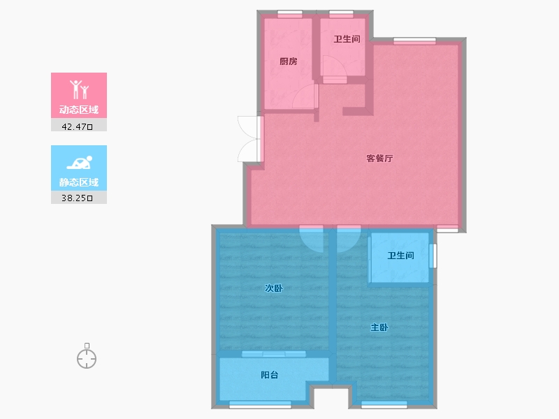 浙江省-嘉兴市-名璟花园-71.76-户型库-动静分区