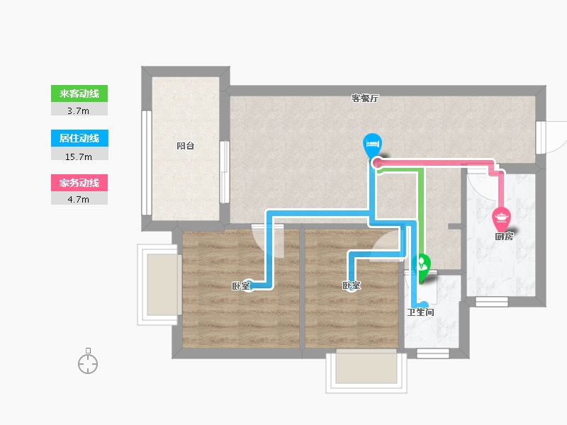 广东省-深圳市-凤凰英荟城-52.00-户型库-动静线