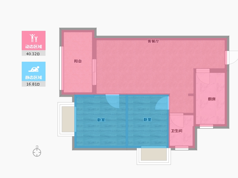 广东省-深圳市-凤凰英荟城-52.00-户型库-动静分区