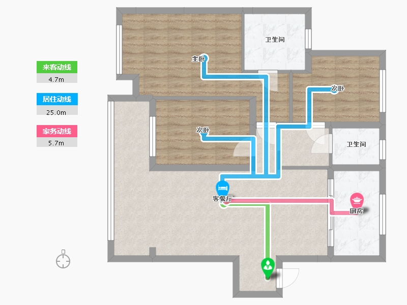 江苏省-镇江市-昌建融创观澜公馆-108.00-户型库-动静线