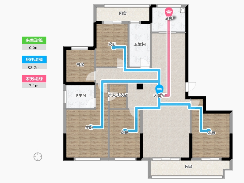 浙江省-温州市-富悦上庭-141.29-户型库-动静线