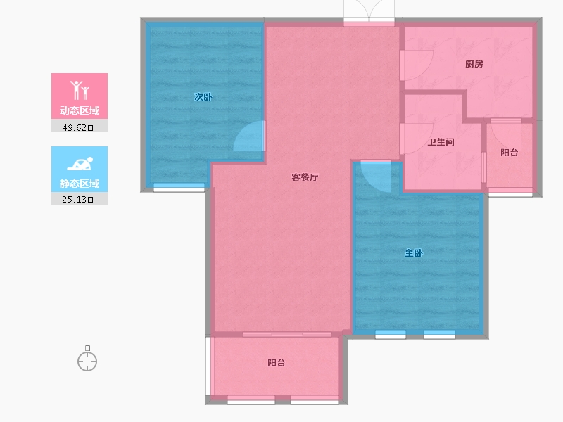 河南省-郑州市-海马公园5期-67.00-户型库-动静分区