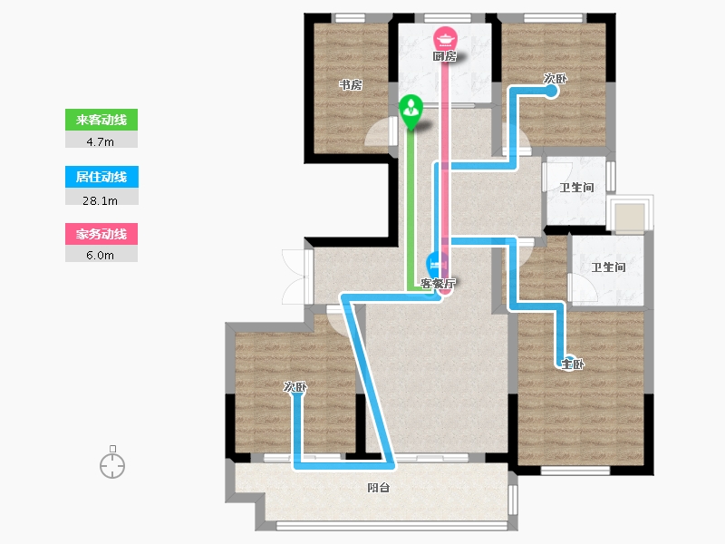 江苏省-镇江市-悦河湾-104.58-户型库-动静线