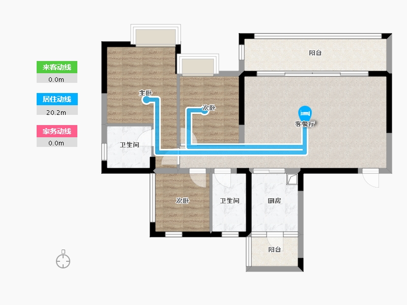 四川省-成都市-华府悦璟-92.00-户型库-动静线