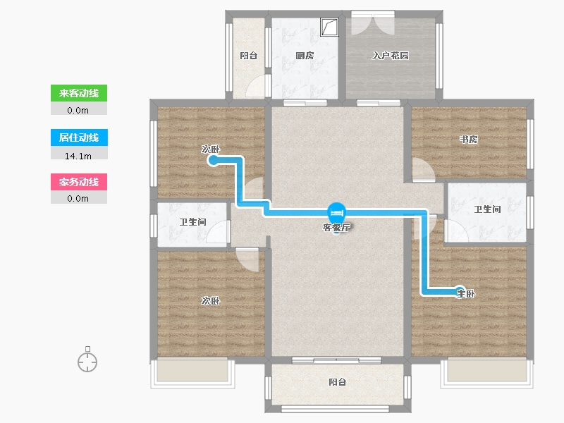 广东省-广州市-长隆珑翠-136.00-户型库-动静线