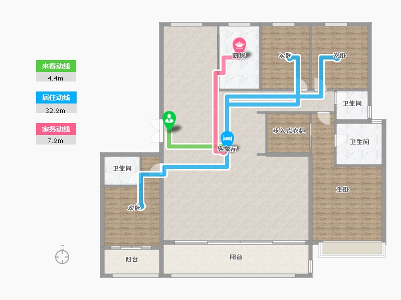 河北省-沧州市-荣盛华府-225.00-户型库-动静线