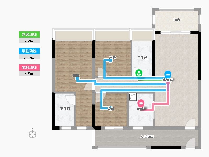 广东省-云浮市-翰林春天-101.00-户型库-动静线