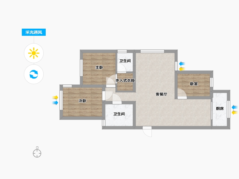 河南省-商丘市-香樟公馆-114.58-户型库-采光通风