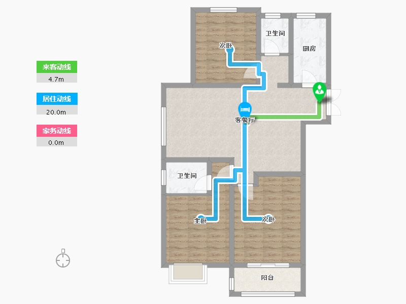 河南省-开封市-兰美花苑-99.00-户型库-动静线