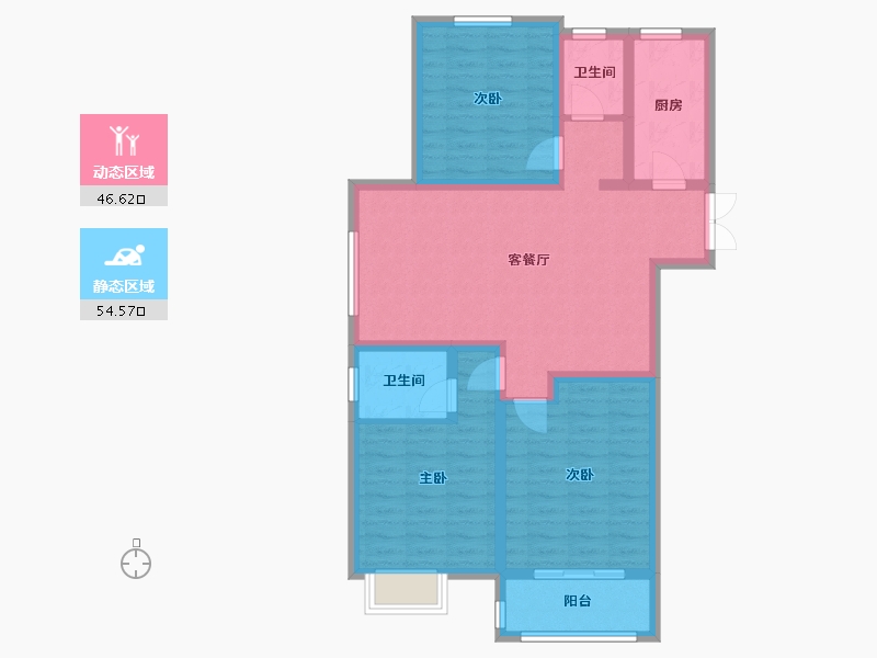 河南省-开封市-兰美花苑-99.00-户型库-动静分区