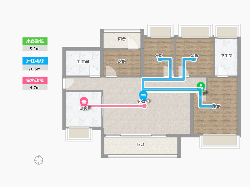 广东省-佛山市-保利清能和府-92.00-户型库-动静线