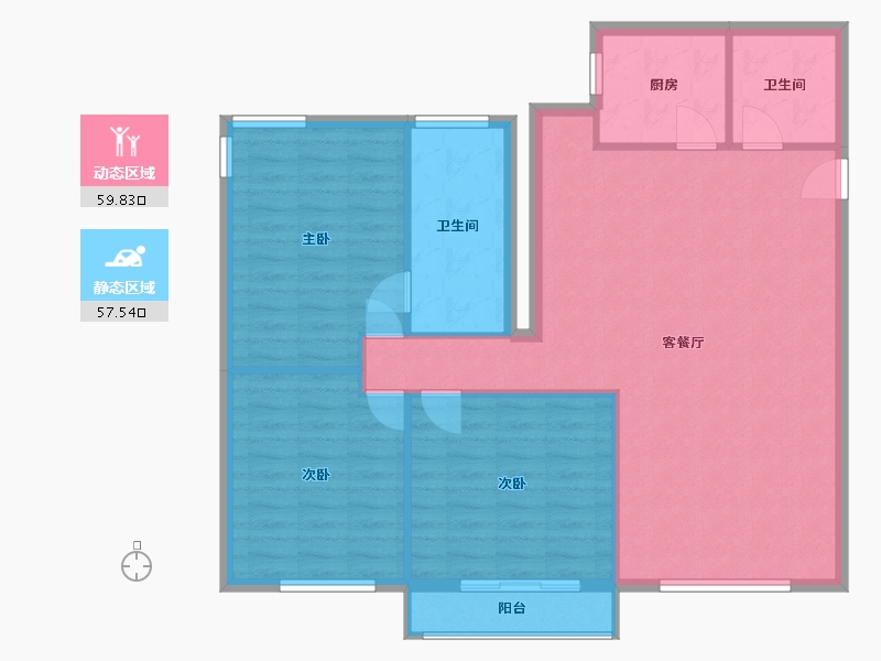 河北省-邯郸市-蓝天金地-118.10-户型库-动静分区