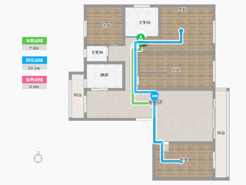 陕西省-西安市-荣民捌号-150.00-户型库-动静线