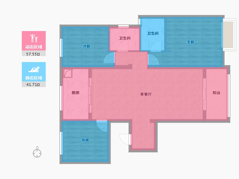 河北省-邯郸市-春光小区-104.00-户型库-动静分区