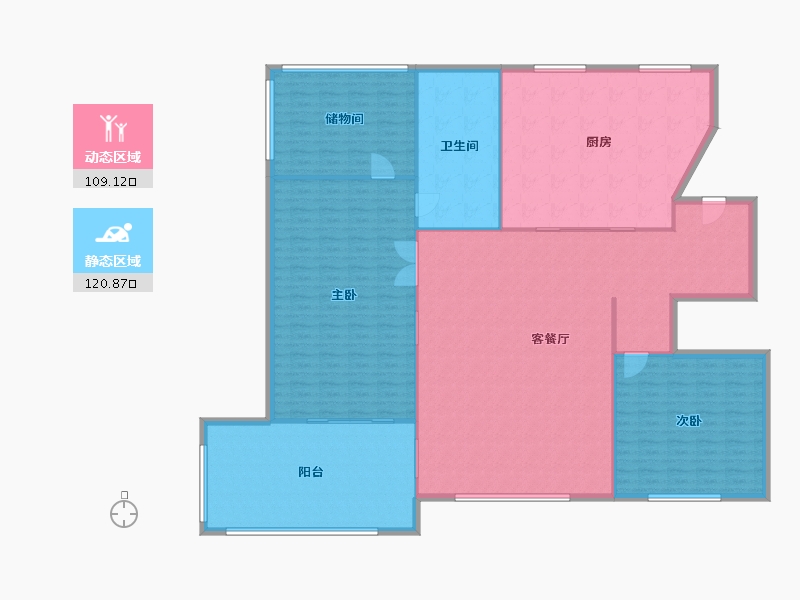 浙江省-嘉兴市-时代·阳光小区-217.00-户型库-动静分区