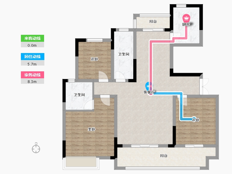 河南省-周口市-建业君望-109.60-户型库-动静线